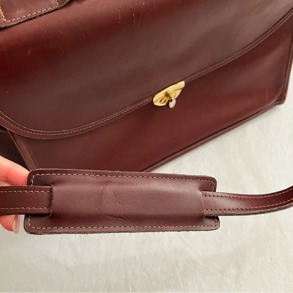 Jack Georges Leather Briefcase Bag